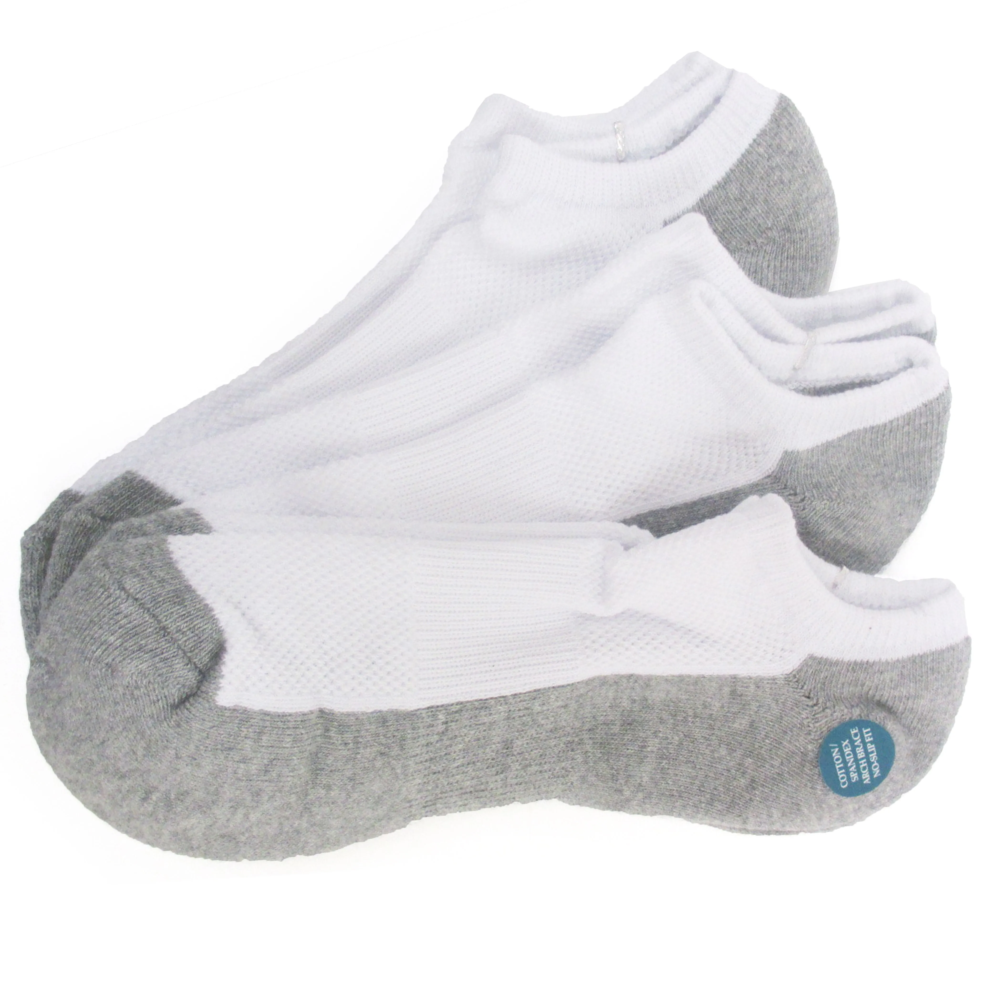 6 Pair No Show Socks Cushioned Socks Ankle Low Cut Athletic Unisex 10-13