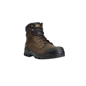 Ariat Men's Treadfast 6 Waterproof Work Dark Brown Boot