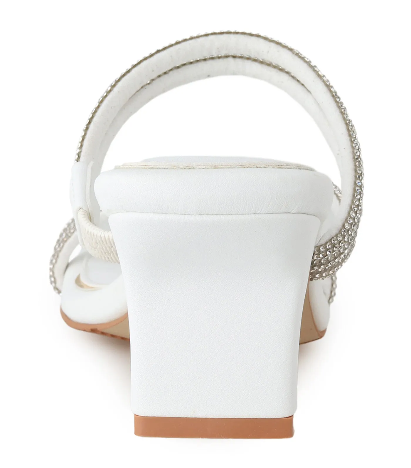 Ava Square Jewel White