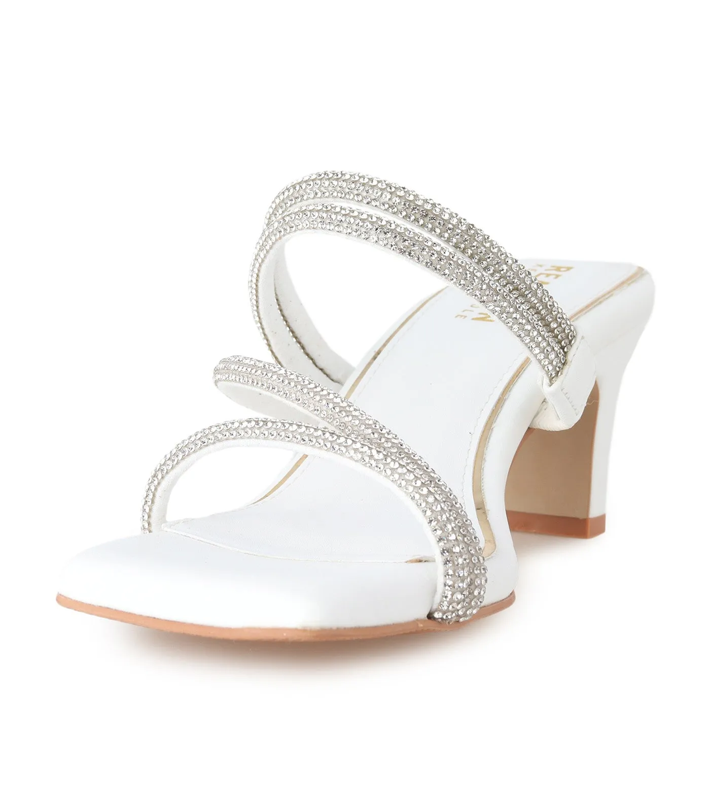 Ava Square Jewel White