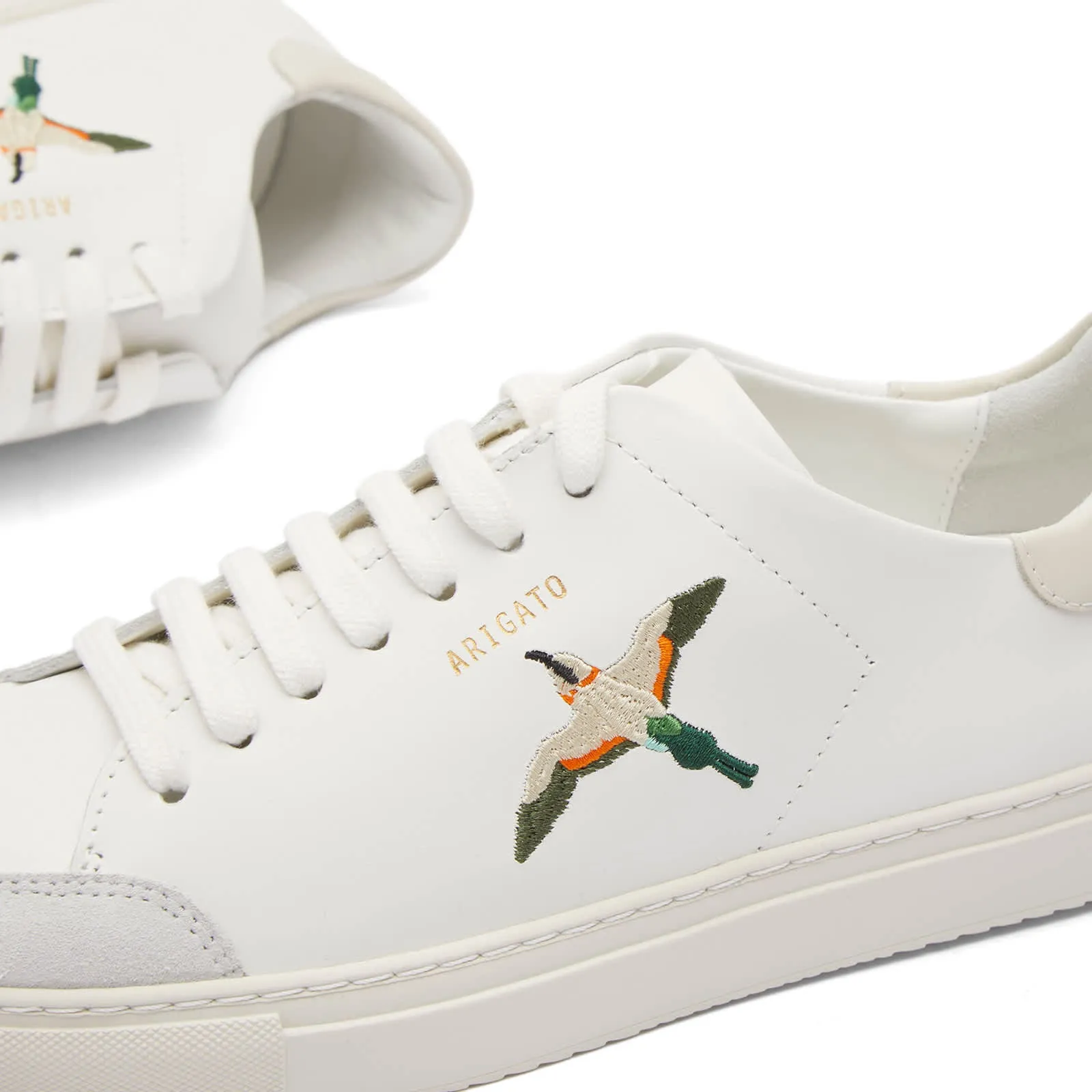 Axel Arigato Clean 90 Bee Bird Sneakers, White & Cremino