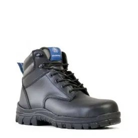 Bata Saturn Ankle Safety Boot-Lace Up Black US12