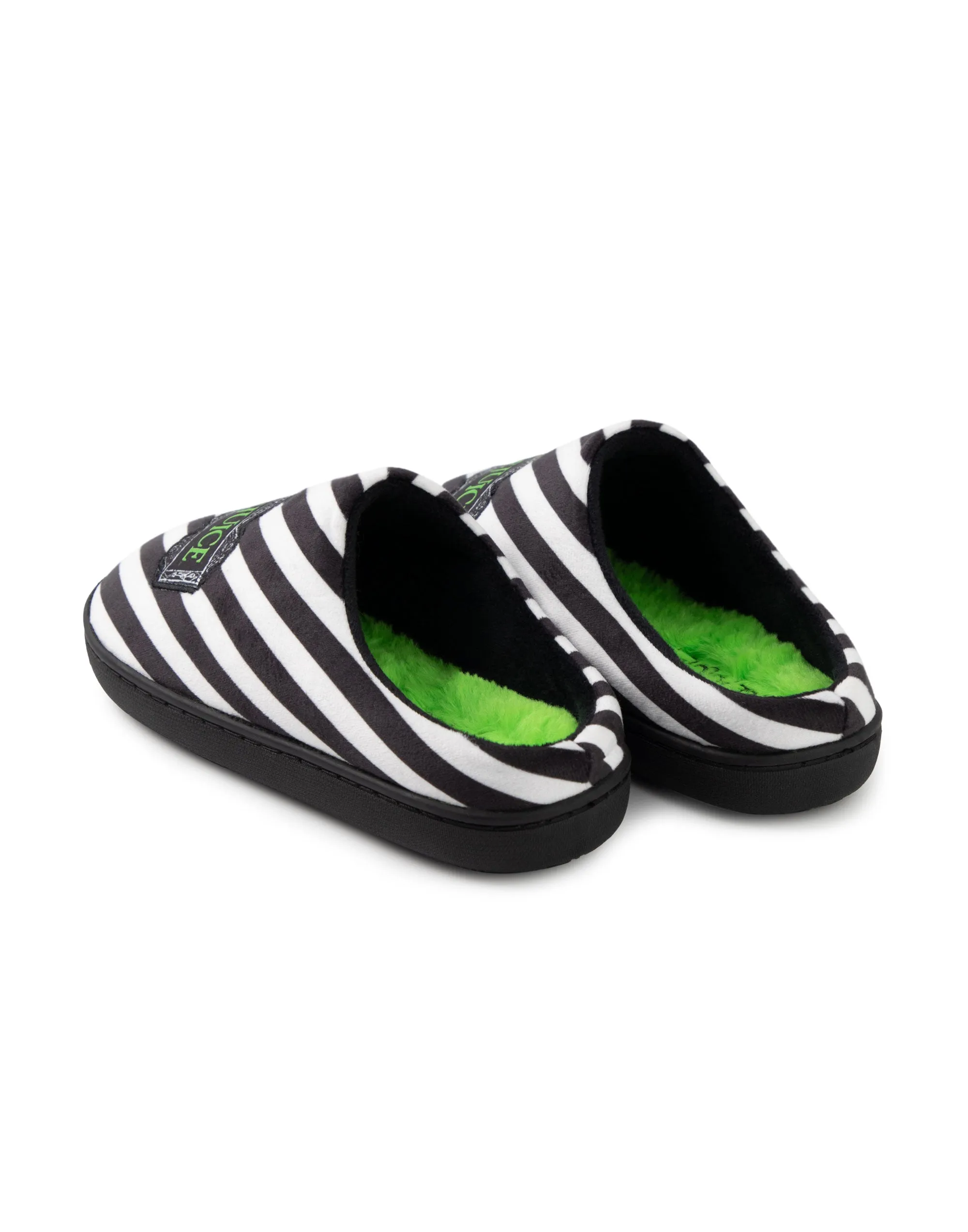 Beetlejuice Logo Unisex Black Mule Slippers