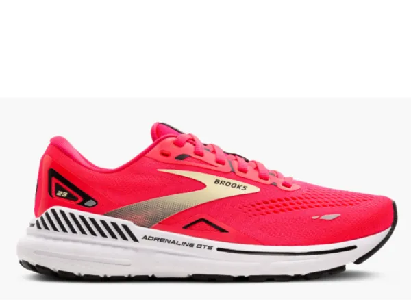 Brooks Adrenaline GTS 23 Ladies Running Shoe (Diva Pink/Yellow/Black)