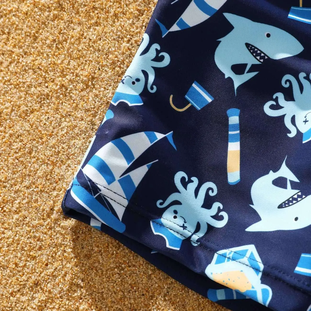 Childlike Marine Animal Swimsuit Set - Toddler Boy (2Pcs)