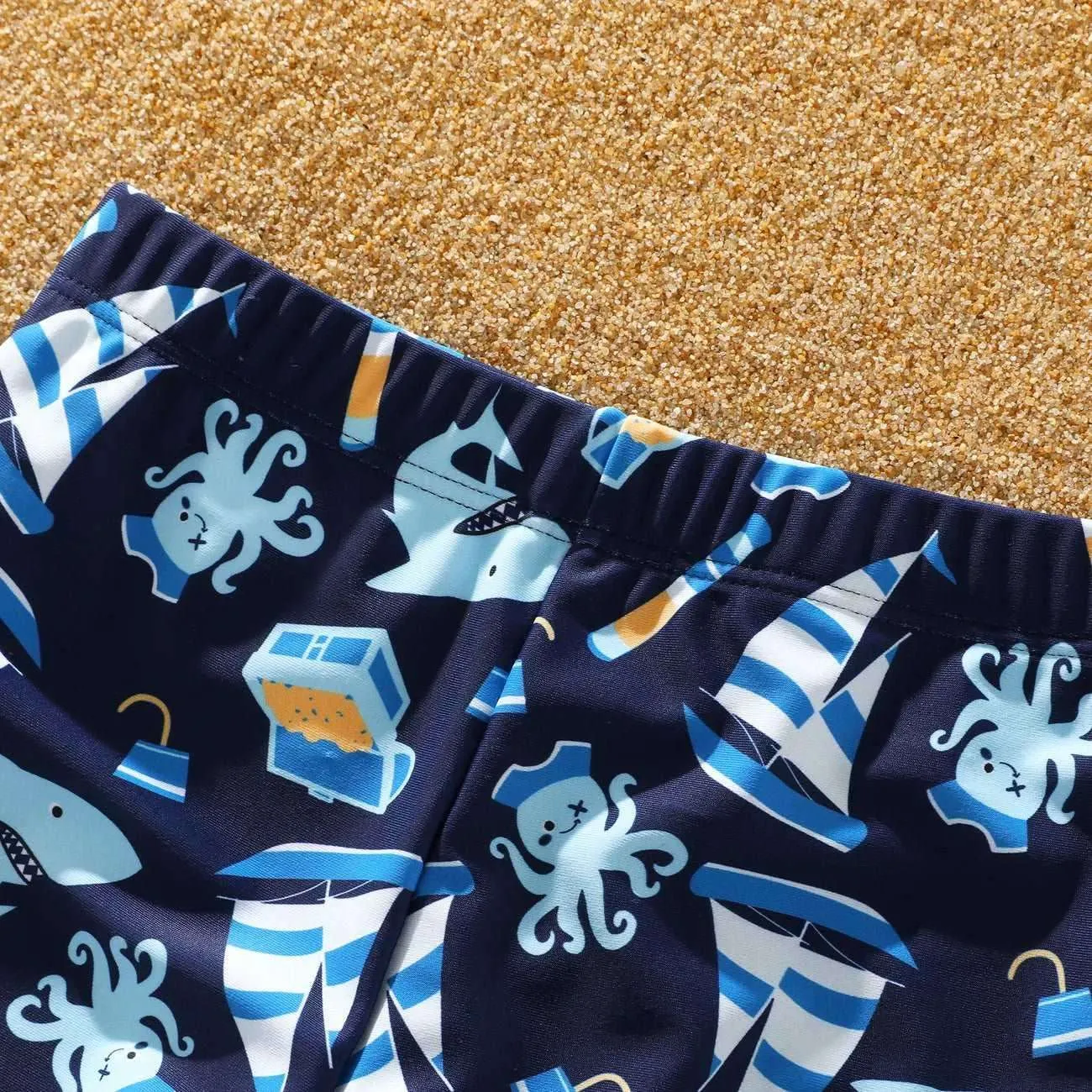 Childlike Marine Animal Swimsuit Set - Toddler Boy (2Pcs)