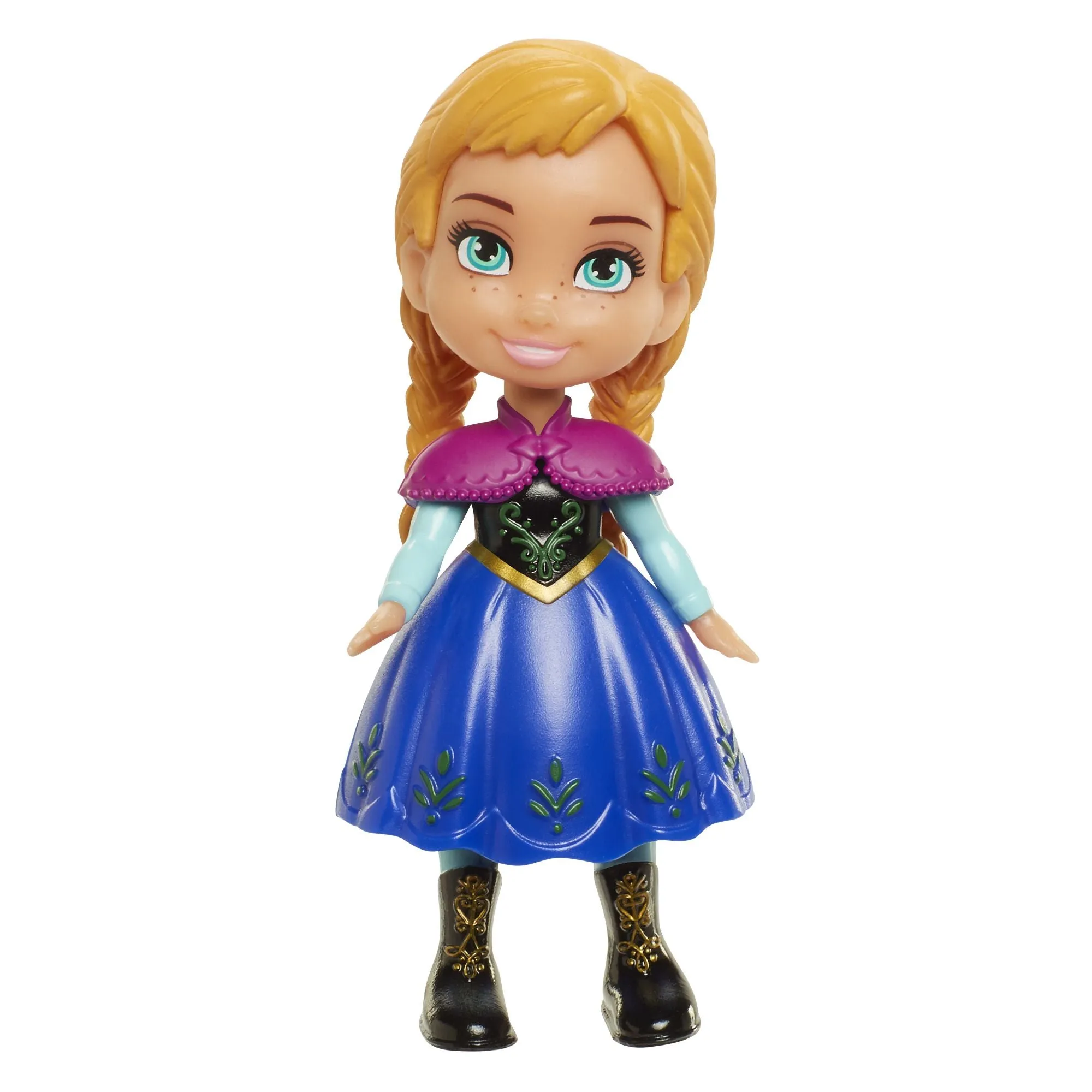 Disney Frozen Mini Toddler Doll Anna In Purple/Black Dress