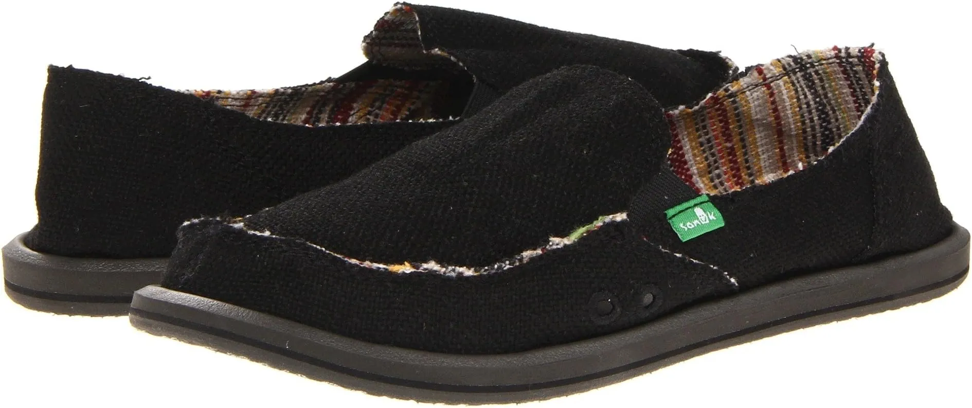 Donna Hemp Sanuk loafers, black