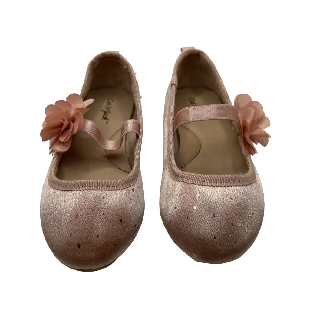 Dress Up Flat Shoes / Sparkles   Flower