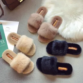 Fashionable Plush Slippers for Women