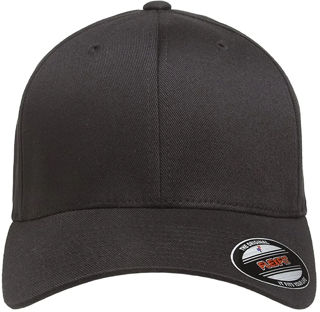 Flexfit Men's Athletic Baseball Fitted Cap Black
