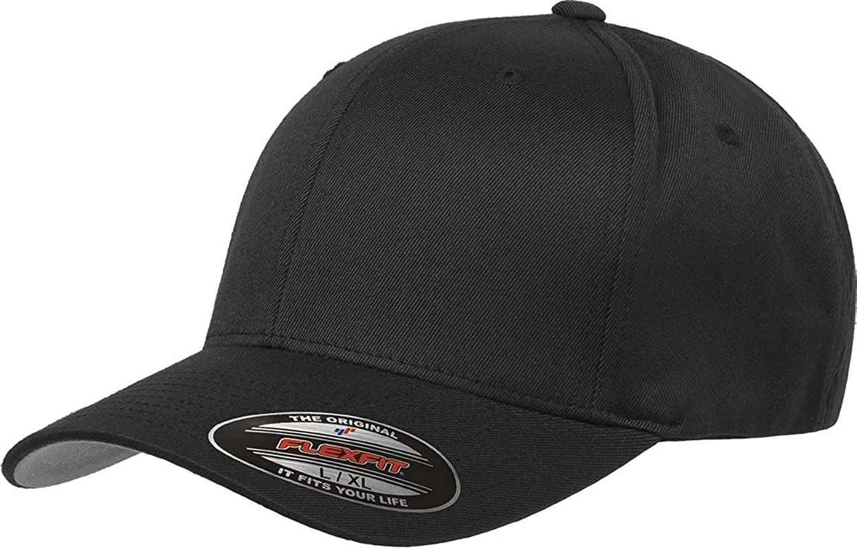 Flexfit Men's Athletic Baseball Fitted Cap Black