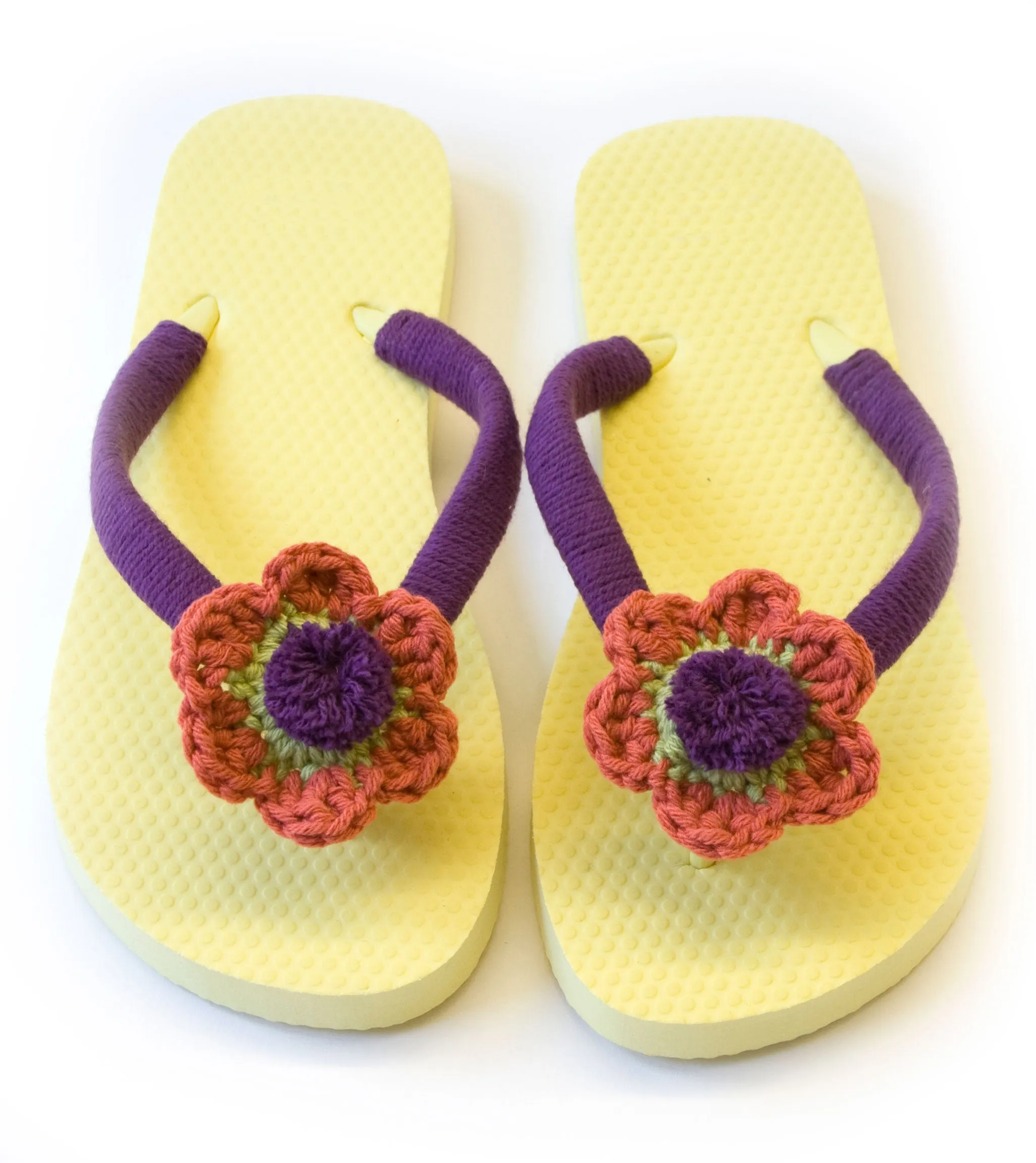 Flower Flip Flops Pattern (Crochet)