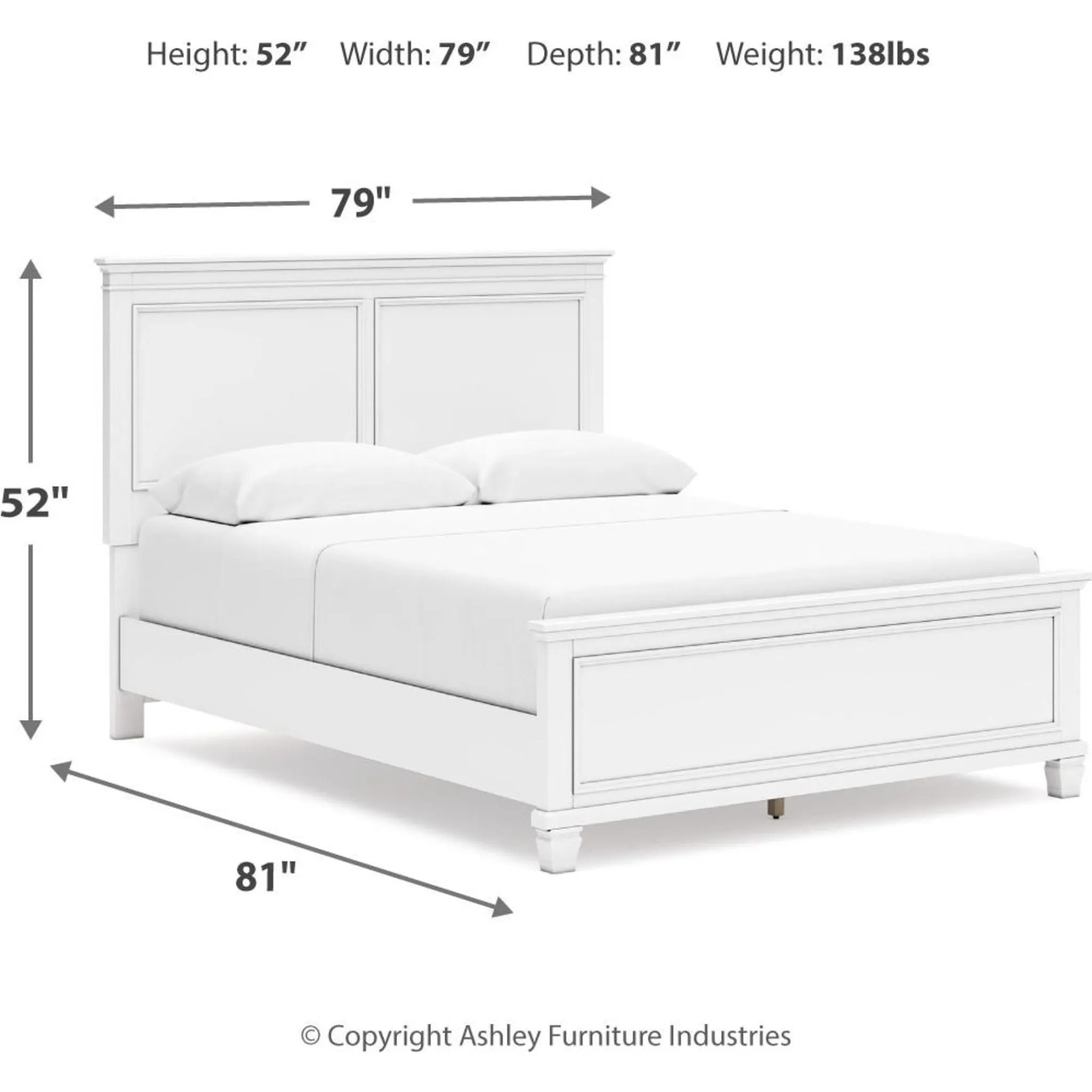 Fortman 5 Piece Panel Bedroom