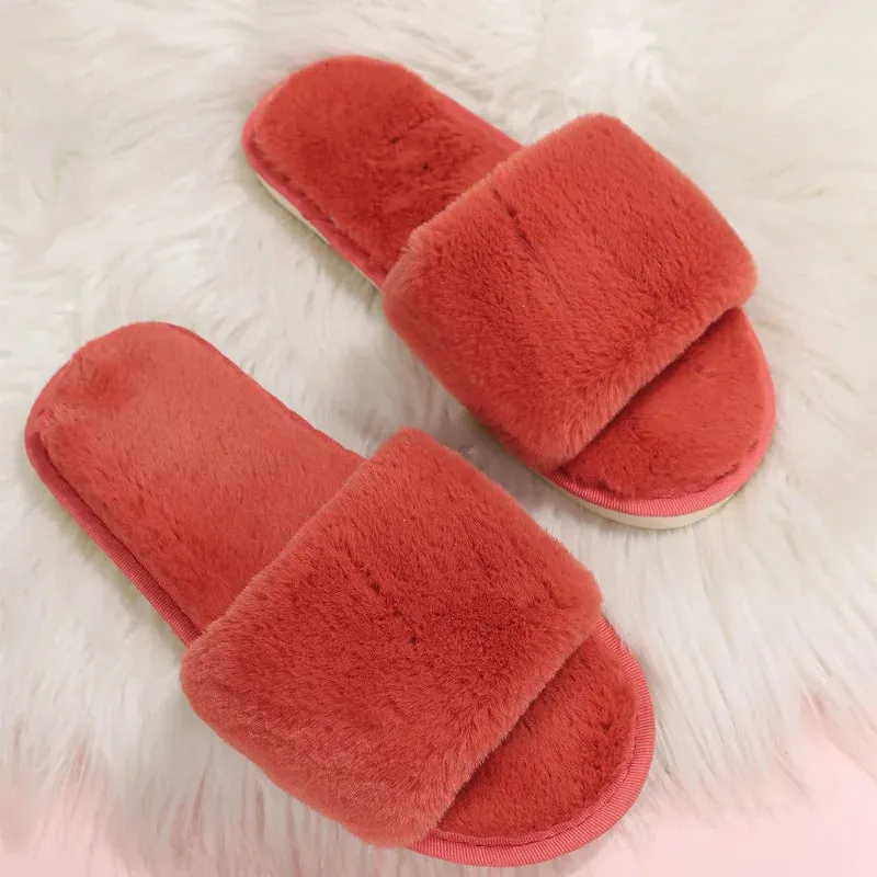 Fuzzy Slippers for Women