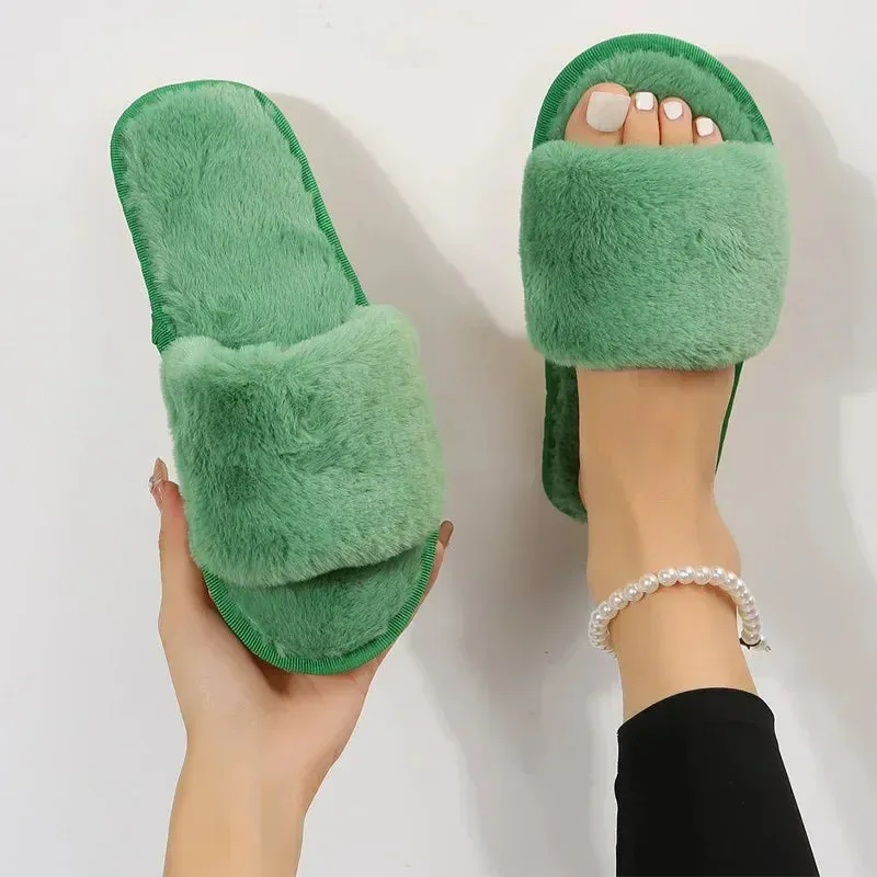 Fuzzy Slippers for Women