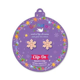 Girl Nation Clip-On Earrings: Snowflake Magic