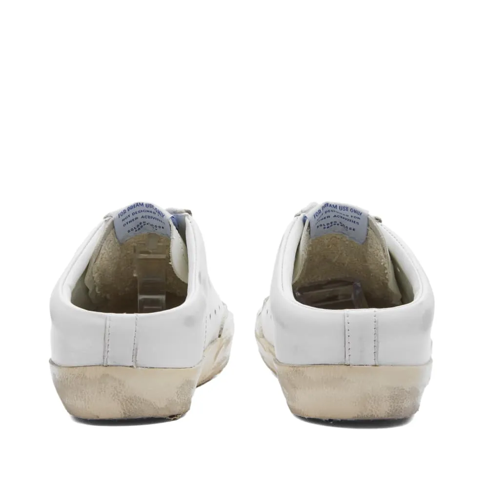 Golden Goose Super Star leather sneakers, white/tobacco