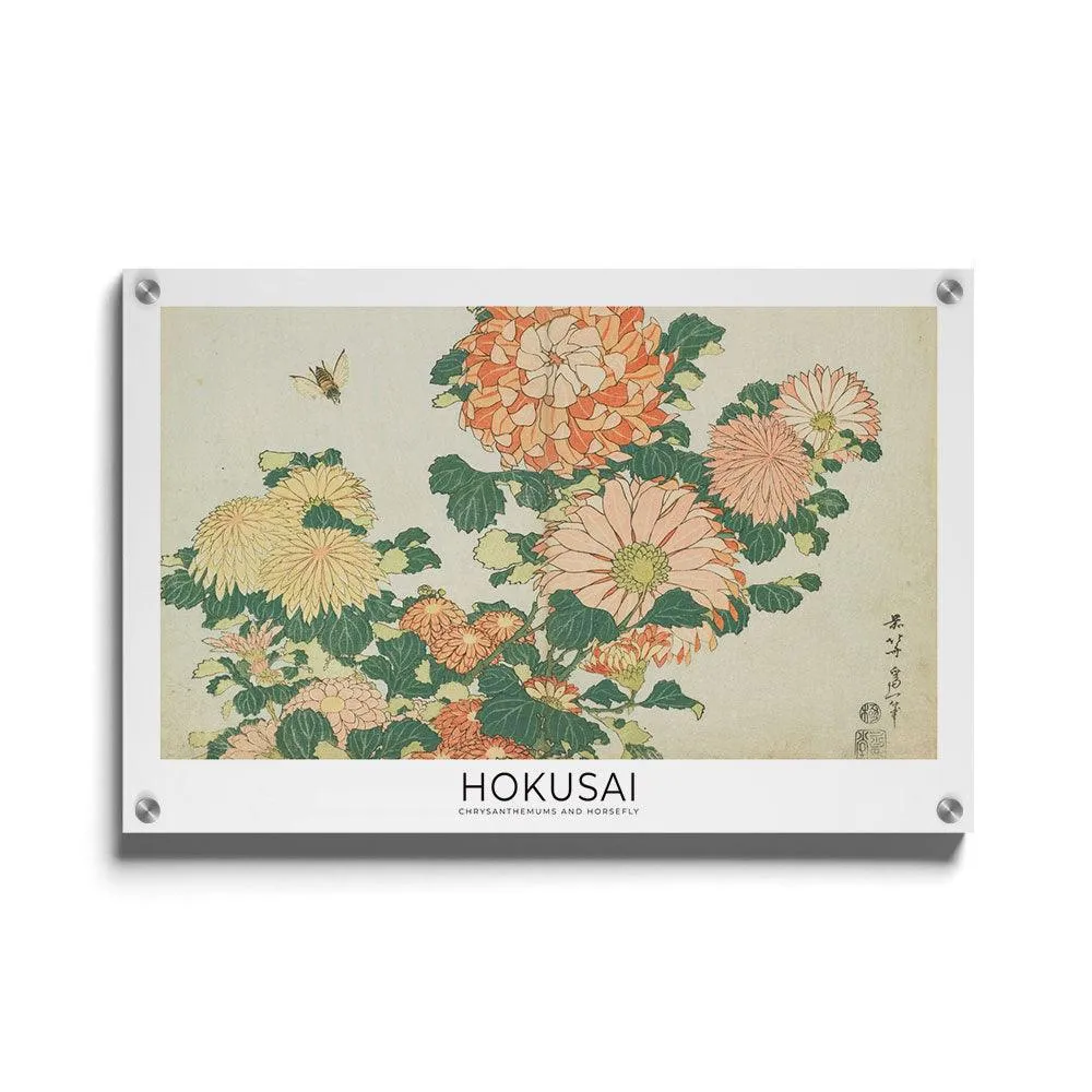 Hokusai - Chrysanthemums and Horsefly