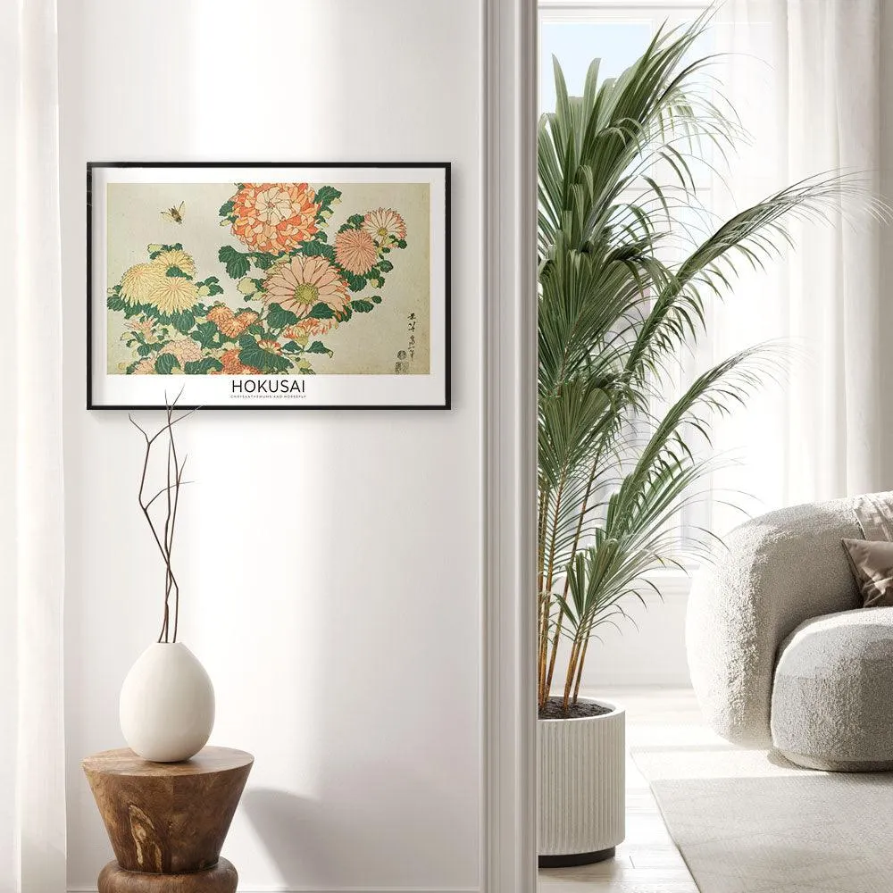 Hokusai - Chrysanthemums and Horsefly
