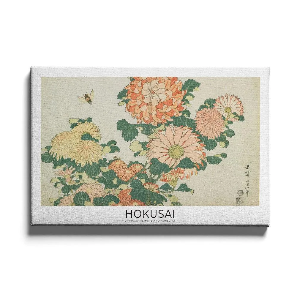 Hokusai - Chrysanthemums and Horsefly