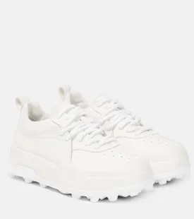 Jil Sander leather sneakers, white
