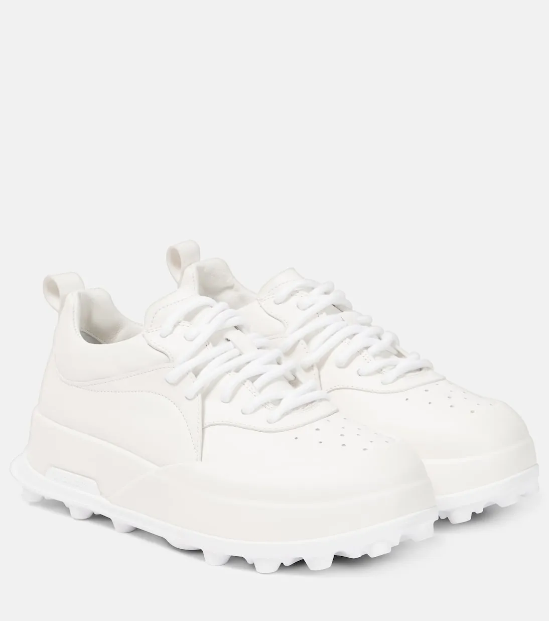 Jil Sander leather sneakers, white