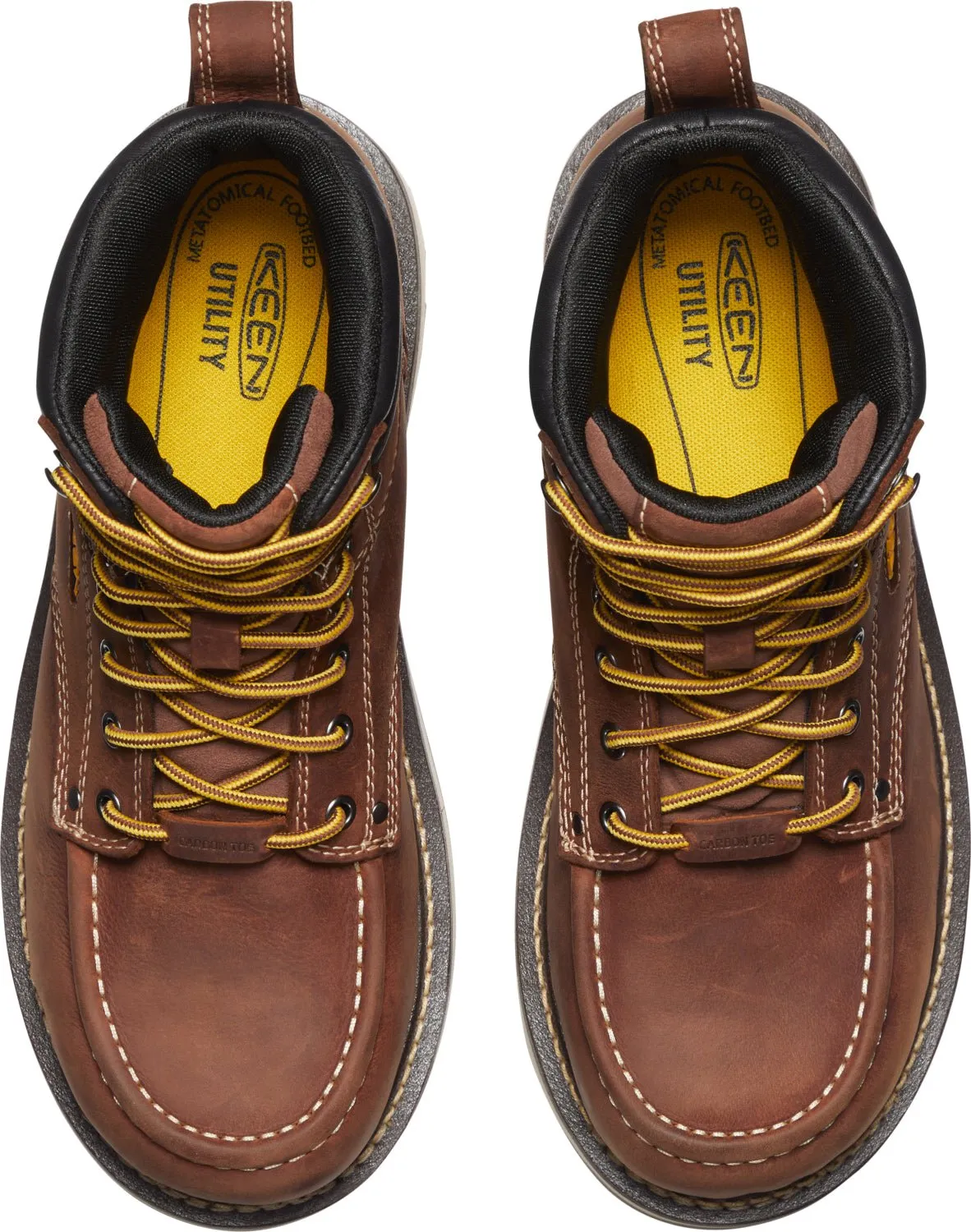 Keen Utility Mens Cincinnati 6in WP CT Tuscan Red/Sandshell Leather Work Boots