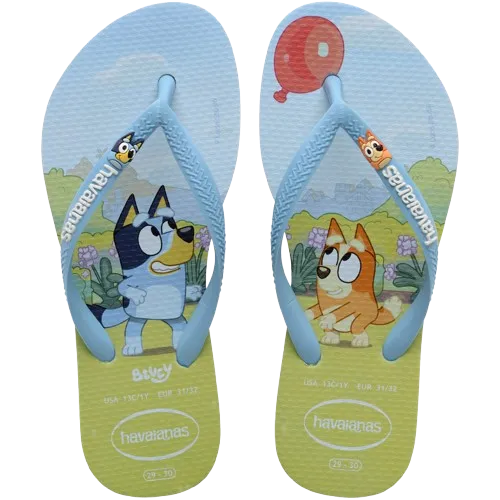 Kids Slim Bluey Flip Flops