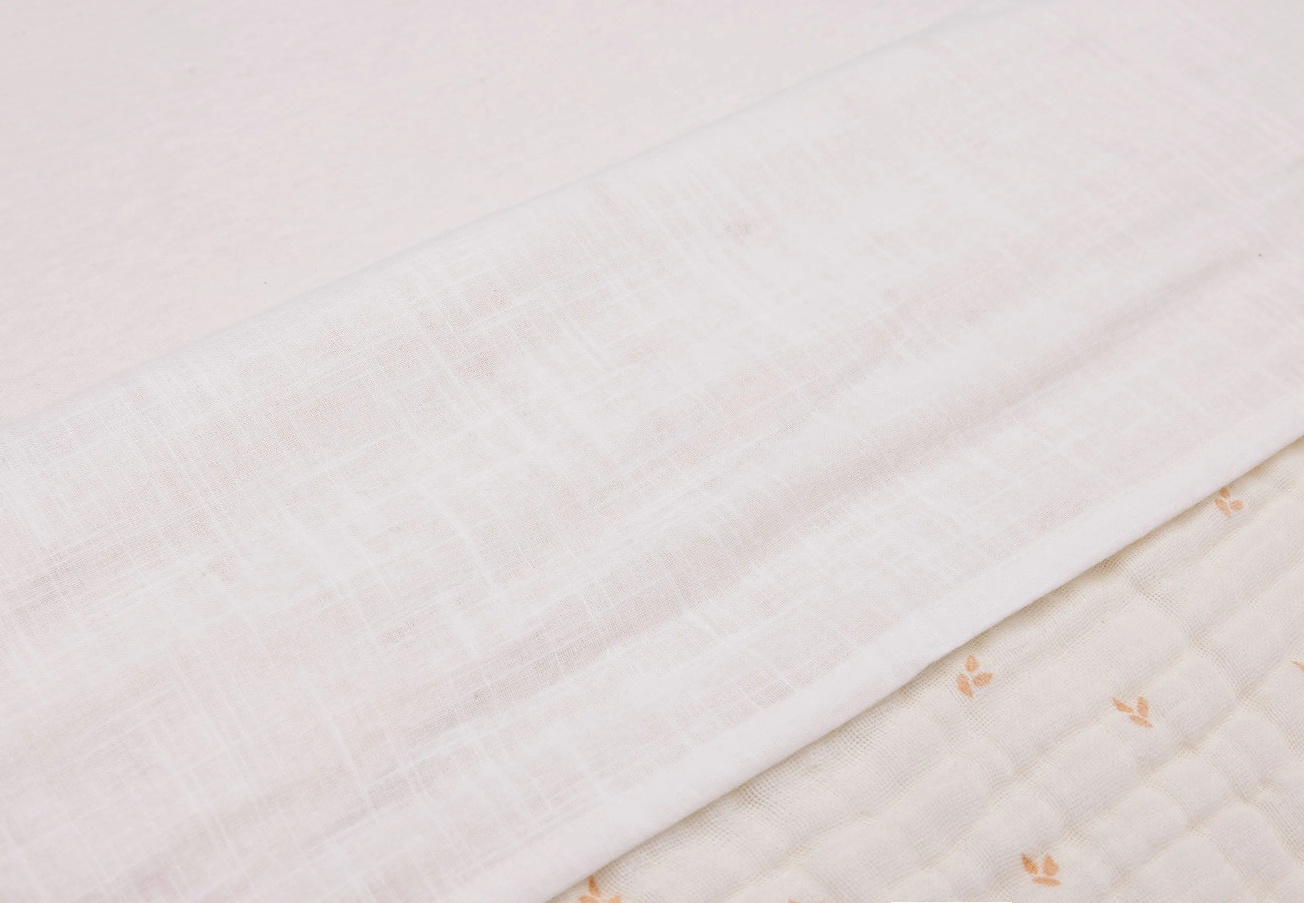 Laken Ledikant 120x150cm Slub - Ivory