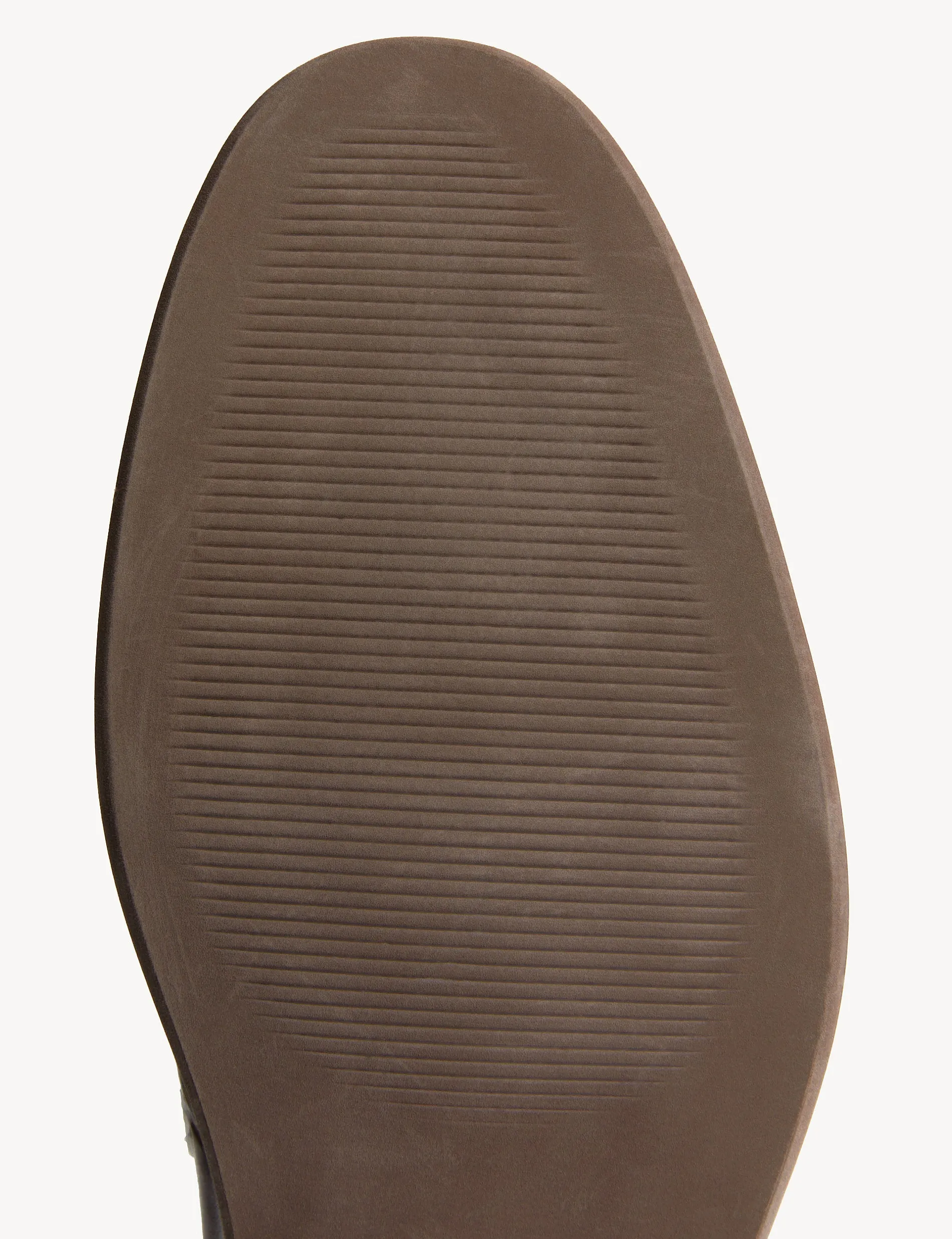 Marks & Spencer leather slip-ons, black