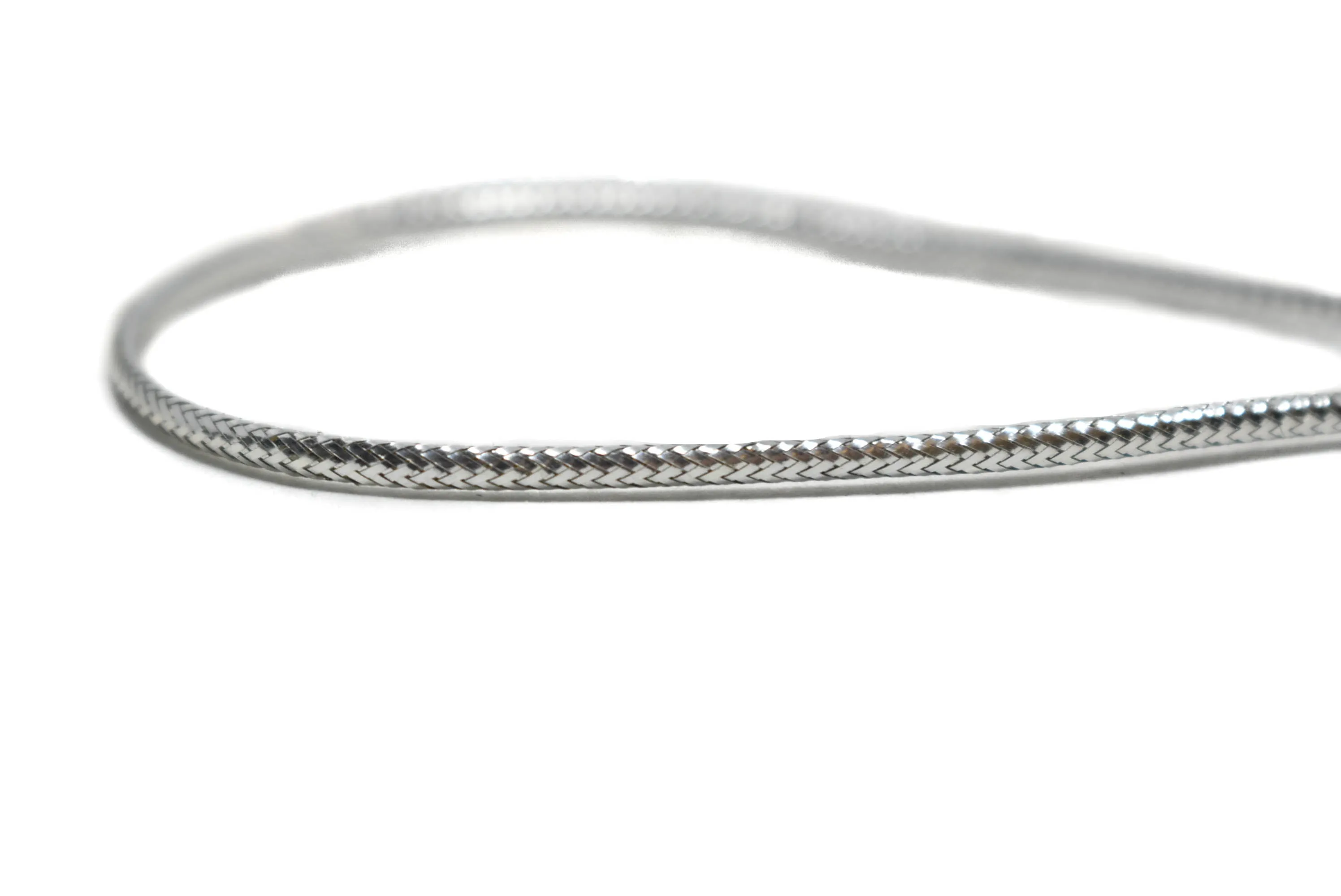 Metallic Silver Braided Cord (4mm & 7.5mm)
