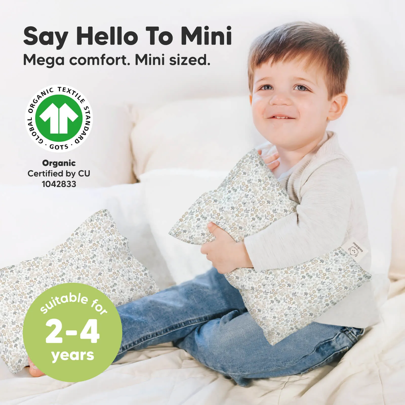 Mini Toddler Pillow With Pillowcase (Prairie)