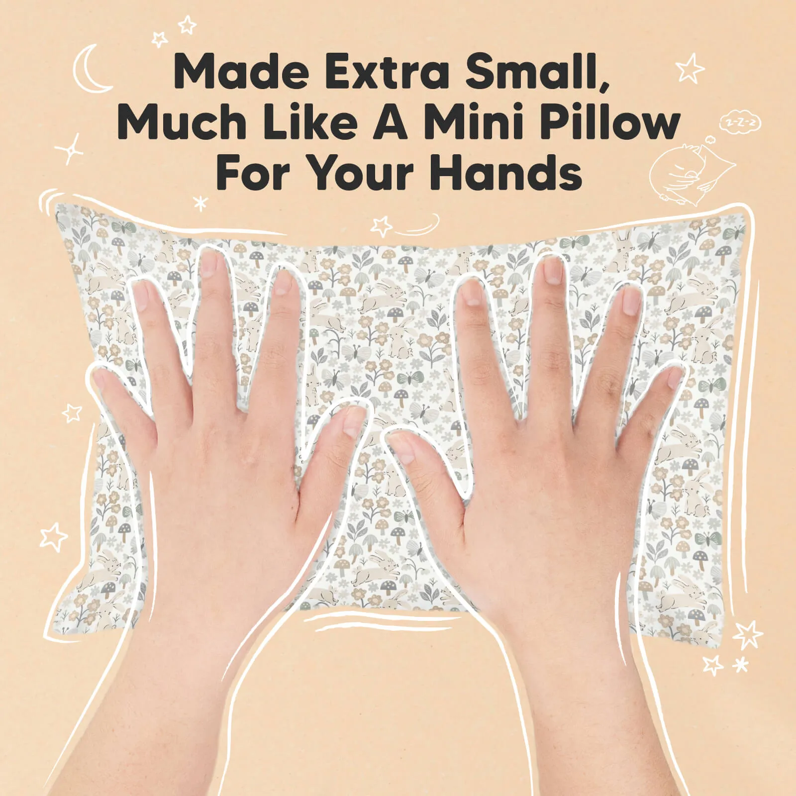 Mini Toddler Pillow With Pillowcase (Prairie)
