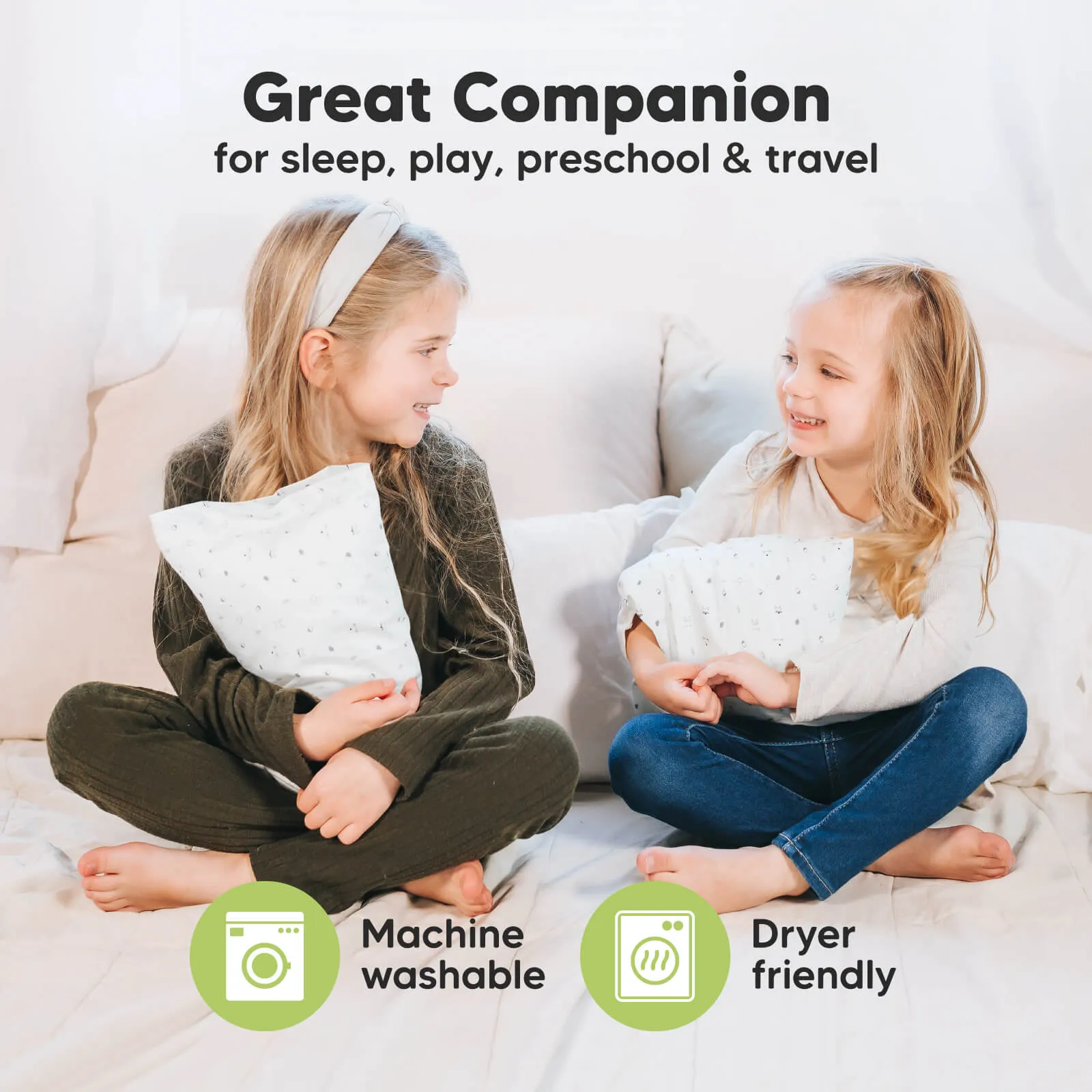 Mini Toddler Pillow With Pillowcase (Prairie)