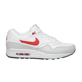 Nike Air Max 1 Leather 'White University Red' Sneakers, White