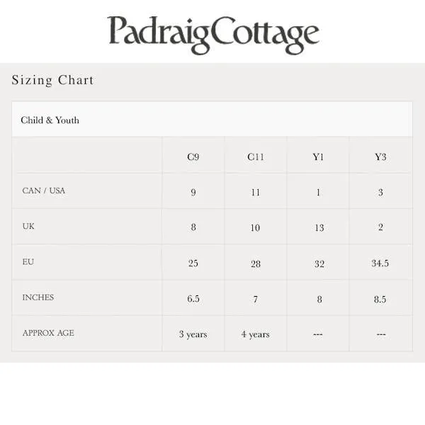 Padraig Cottage Youth Slippers - Forest Stripe