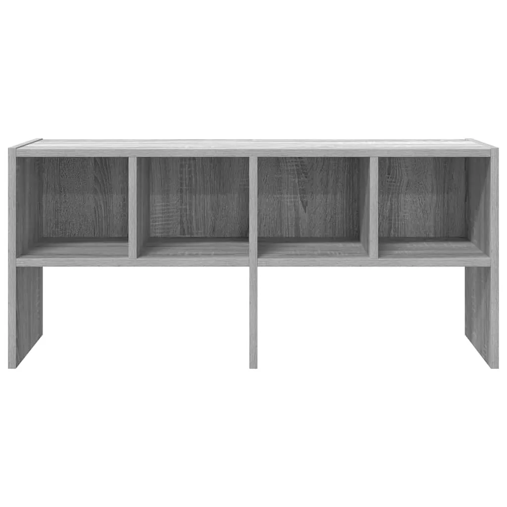 Shoe Rack Stackable Grey Sonoma 89.5x30x40 cm