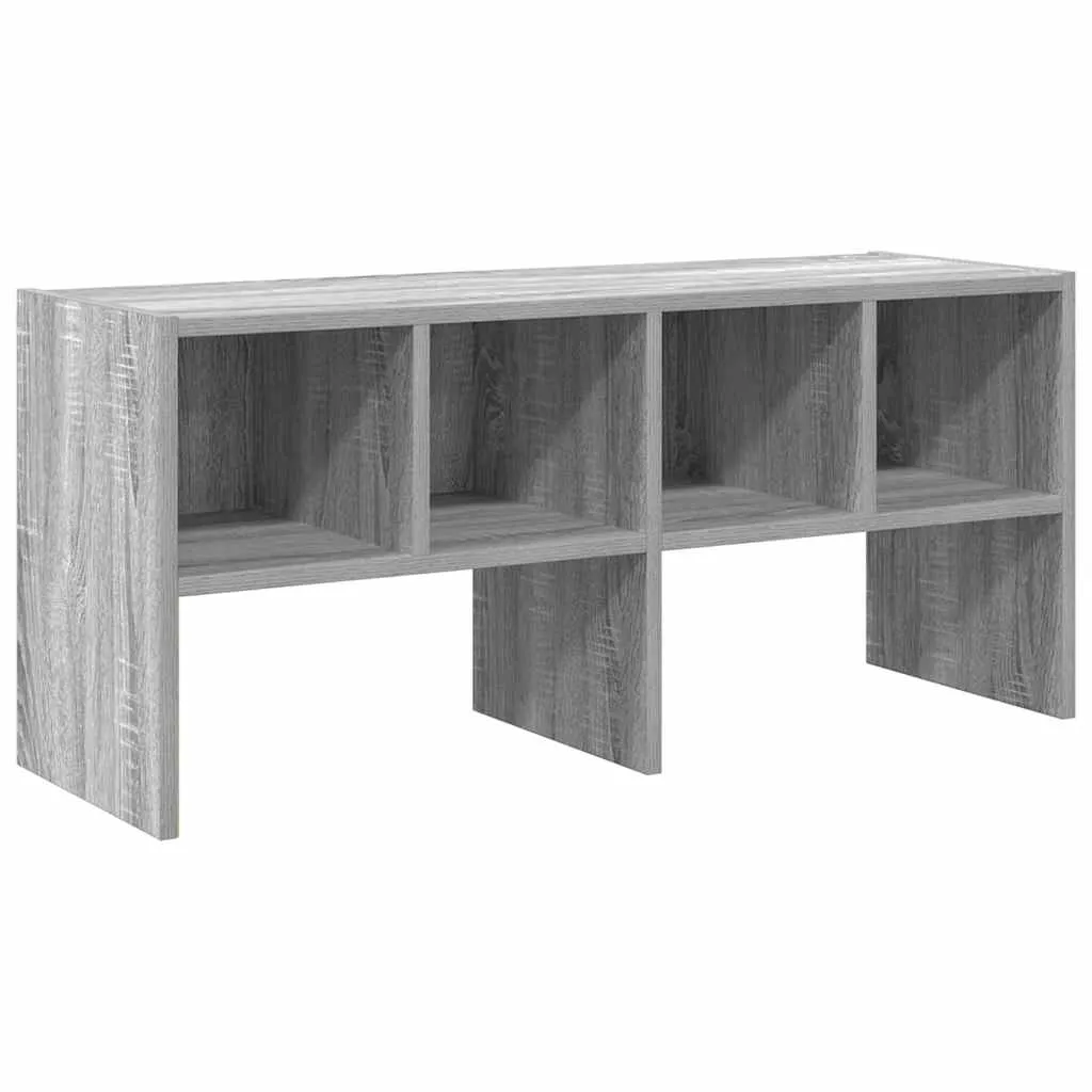 Shoe Rack Stackable Grey Sonoma 89.5x30x40 cm