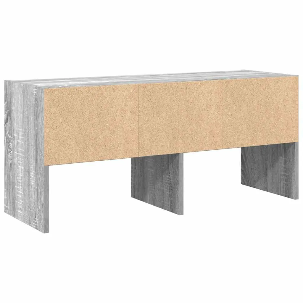 Shoe Rack Stackable Grey Sonoma 89.5x30x40 cm
