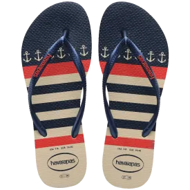 Slim Nautical Flip Flops