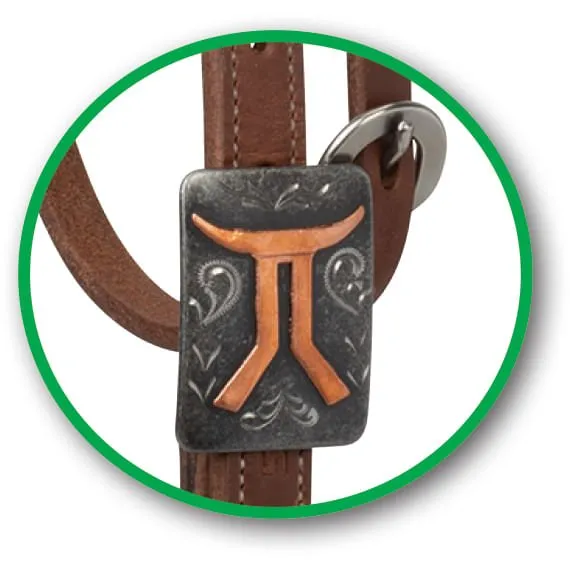 Smarty x Synergy Latigo Lined Oiled Harness Leather Headstall
