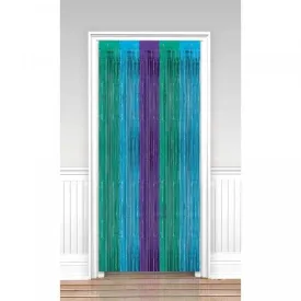 Sparkling Sapphire Metallic Door Curtain 91cm x 2.43m Each