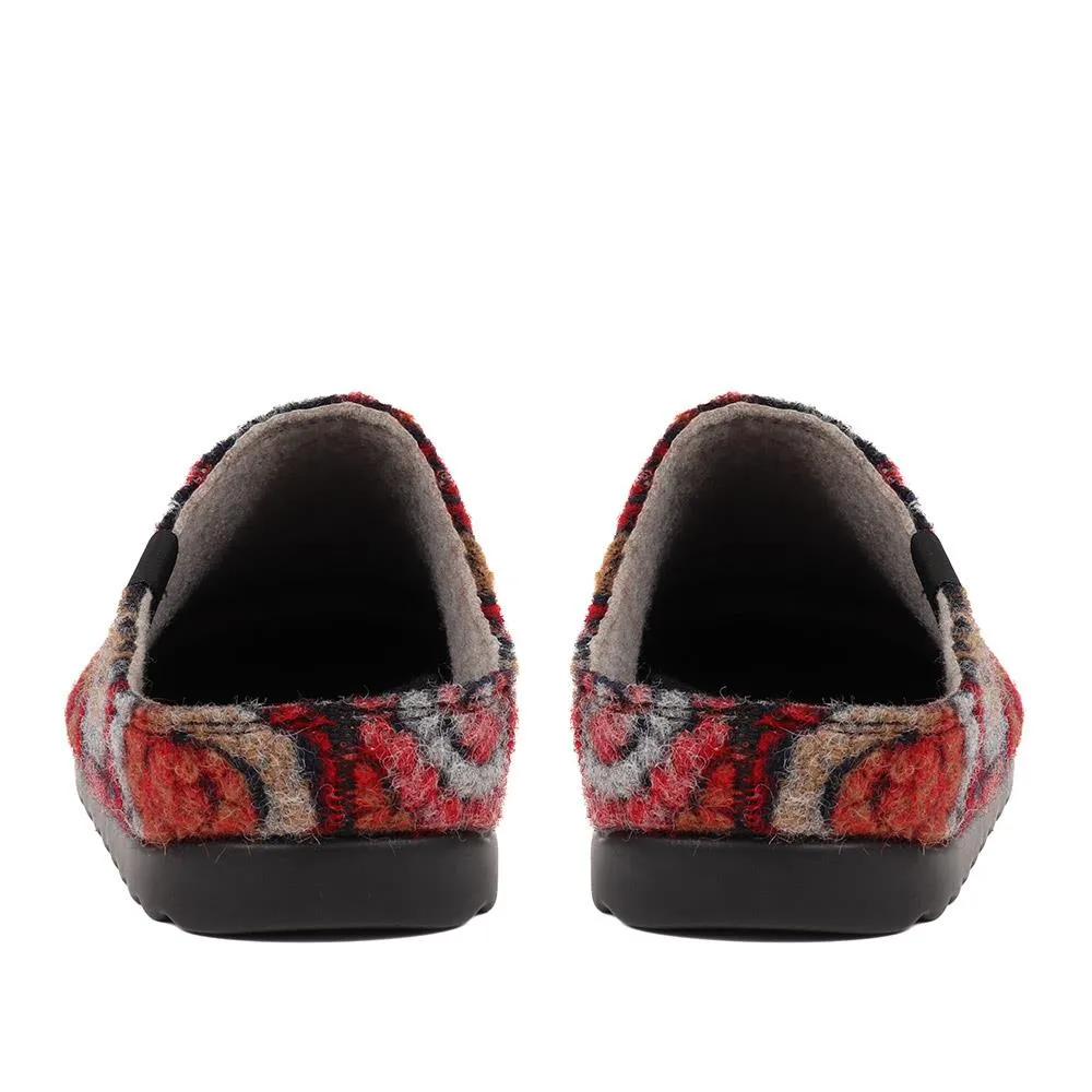Swirl Patterned Mule Sandals - FLY38021 / 324 107