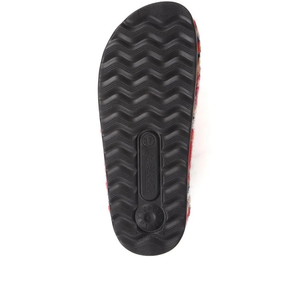 Swirl Patterned Mule Sandals - FLY38021 / 324 107