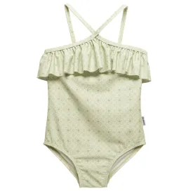 Toddler Girls UPF 50  Eyelet Floral Print One-Piece Swimsuit