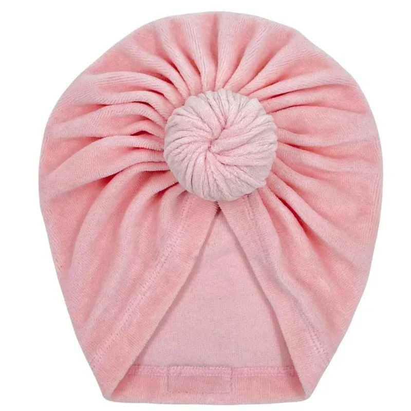 Turban mutsje velvet zwart Mae