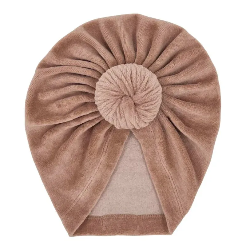 Turban mutsje velvet zwart Mae