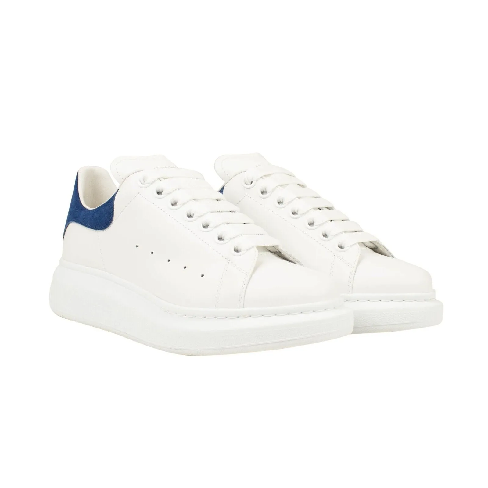 White & Paris Blue Oversized Sneakers