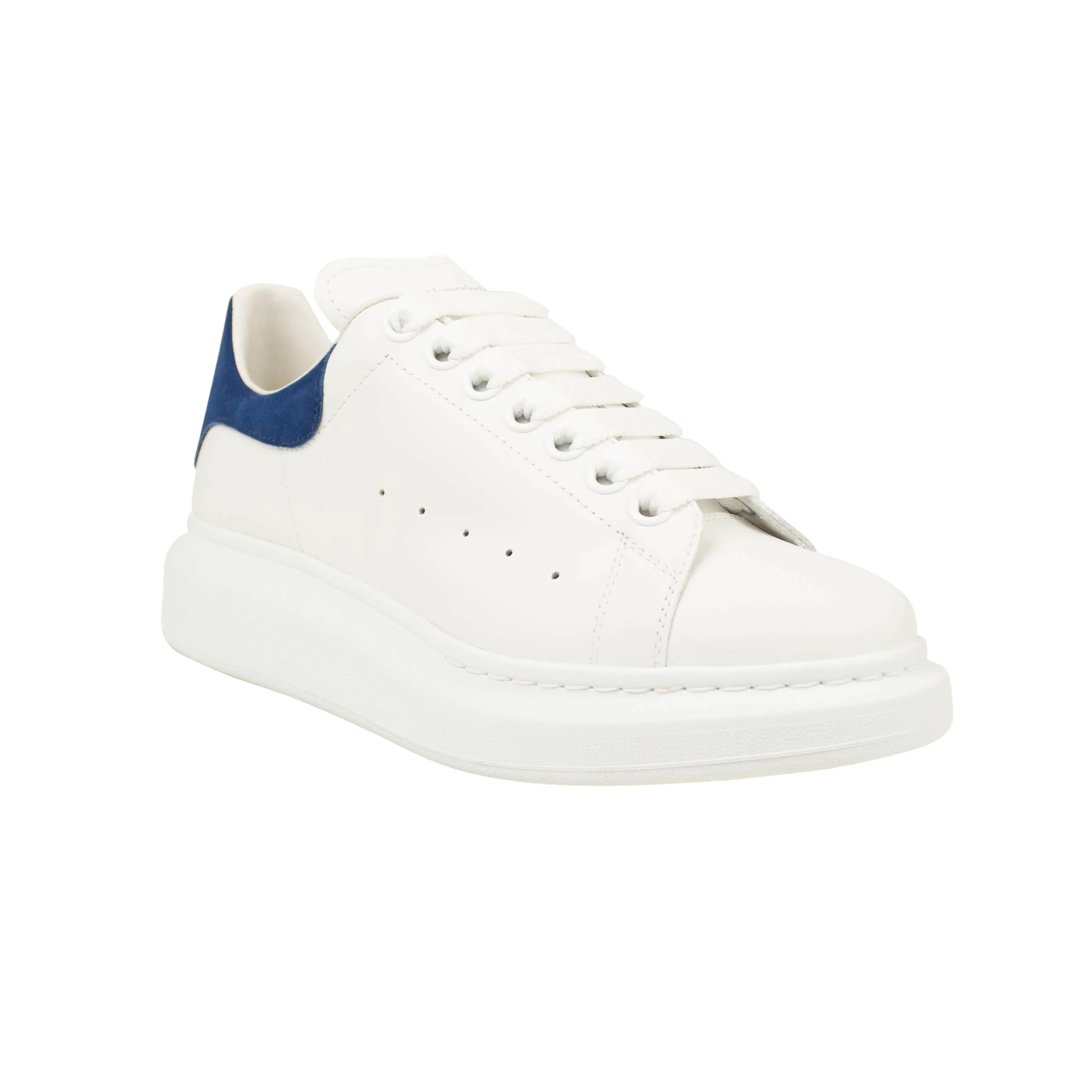 White & Paris Blue Oversized Sneakers